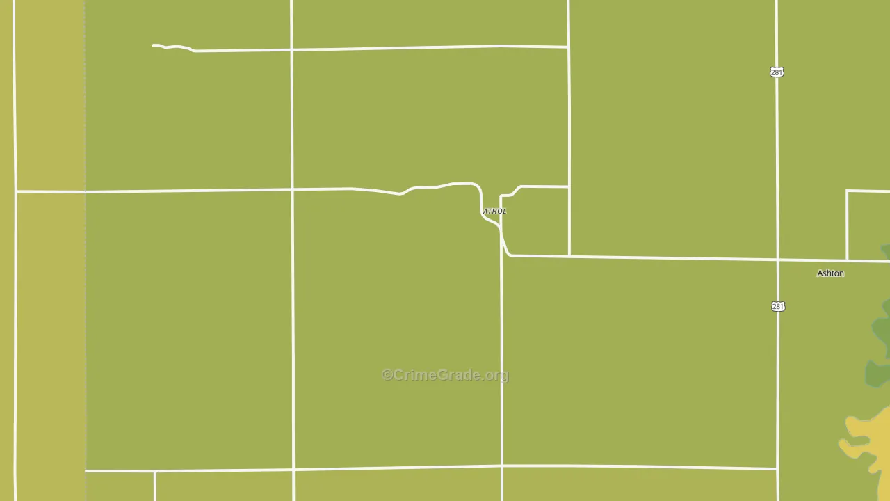 Athol, SD Map of Vandalism Rates