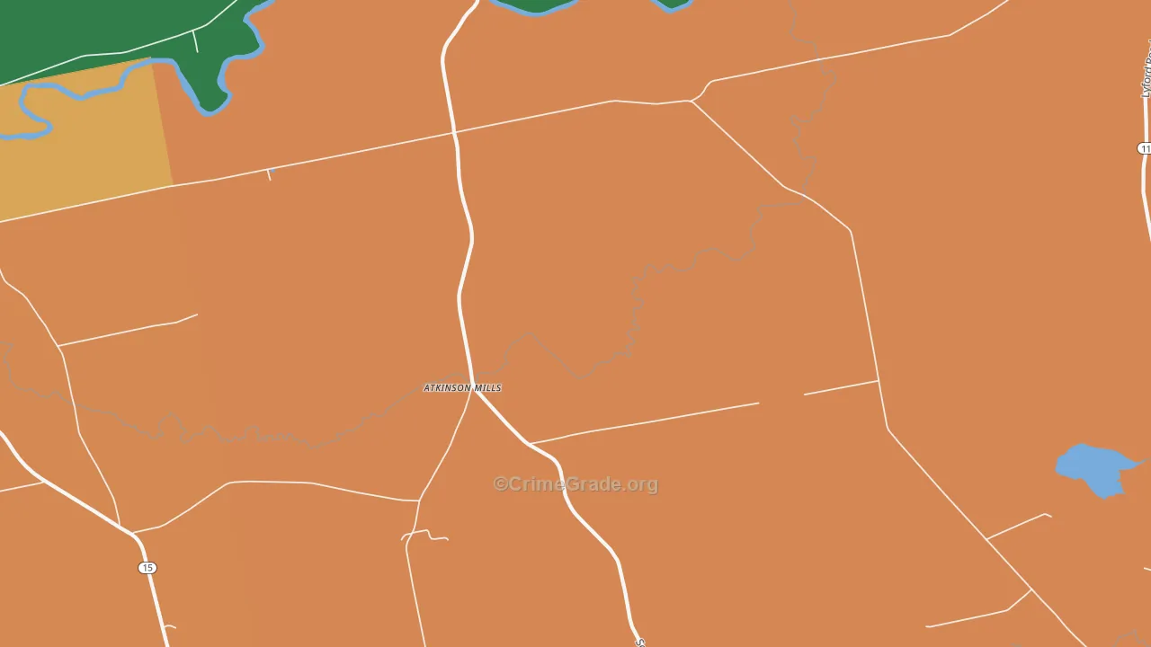 Atkinson Mills, ME Map of Vandalism Rates