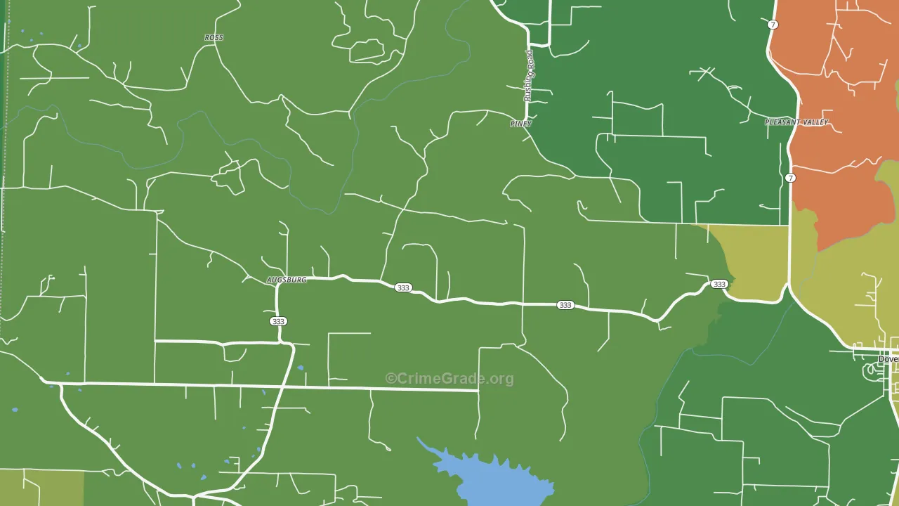 Augsburg, AR Map of Vandalism Rates