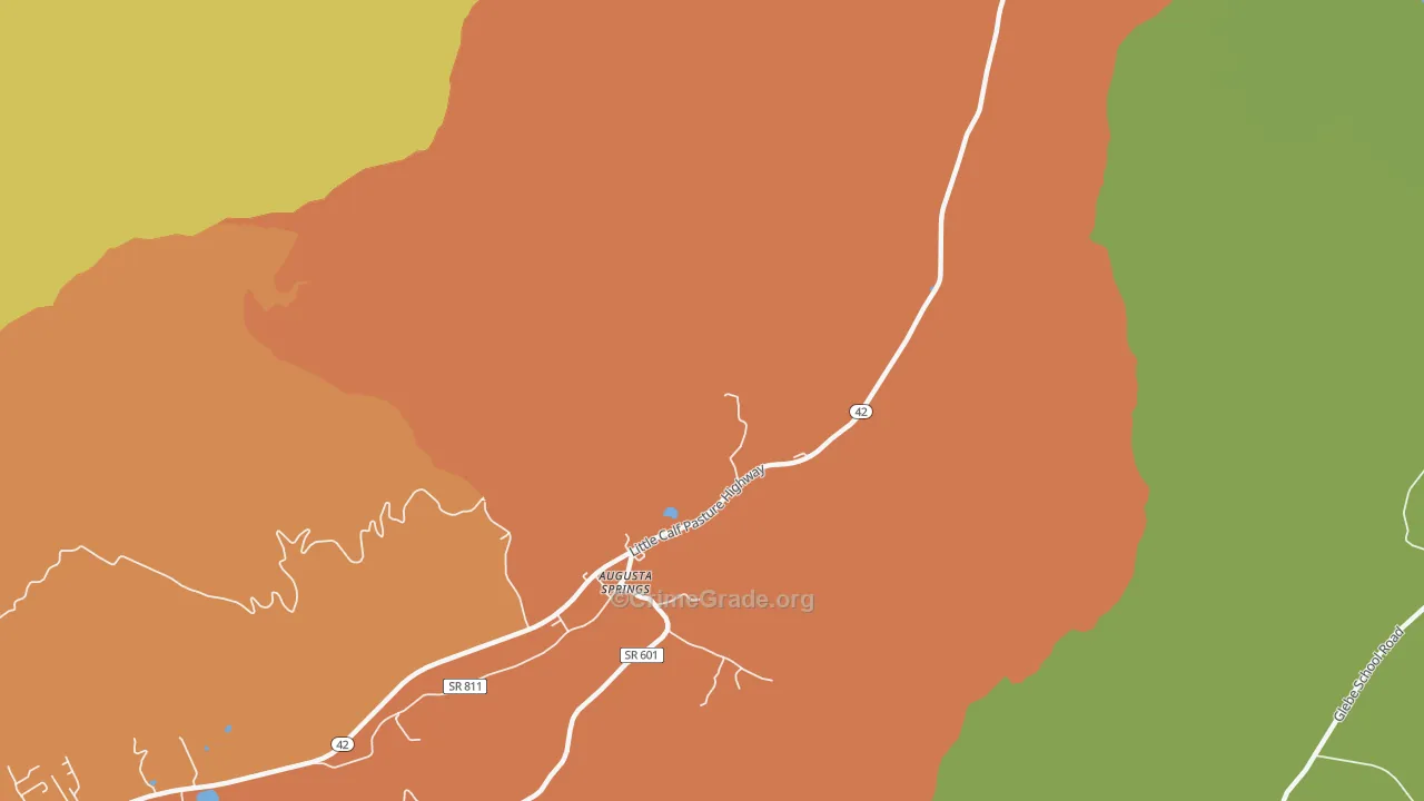 Augusta Springs, VA Map of Vandalism Rates