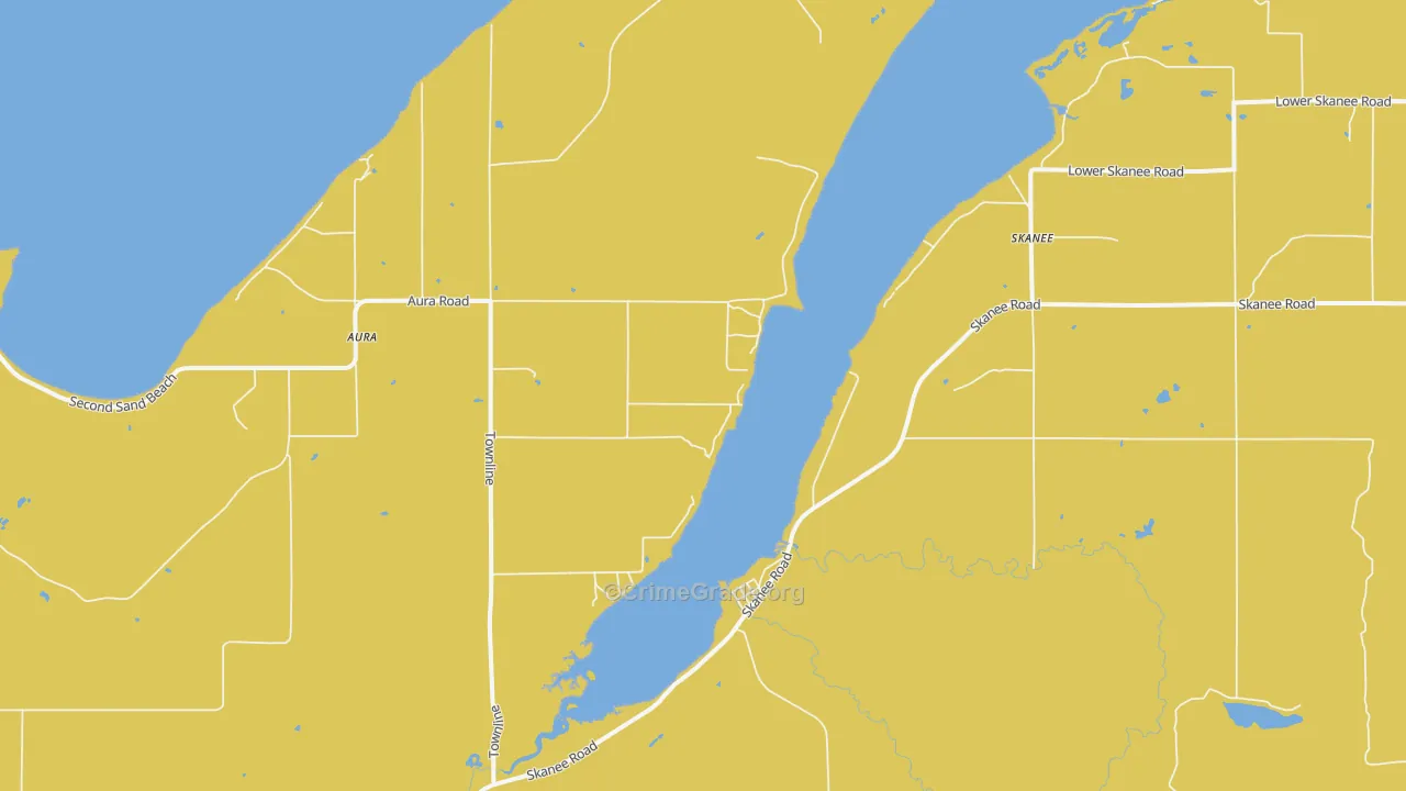 Aura, MI Map of Vandalism Rates