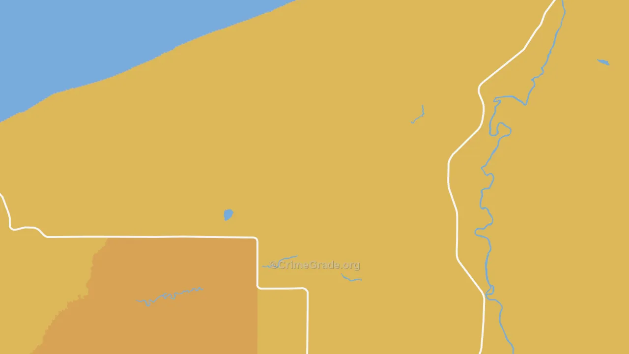 Auvinen Corner, MI Map of Vandalism Rates