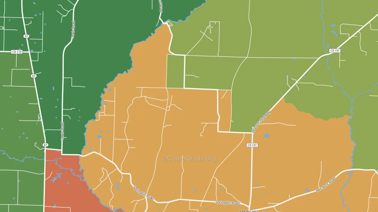 Avalon Beach, FL Map of Vandalism Rates