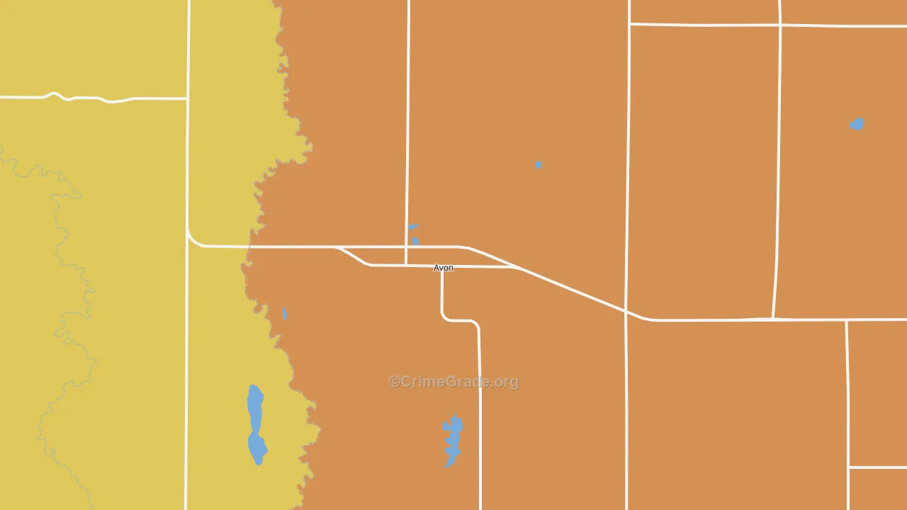 Avon, SD Map of Vandalism Rates