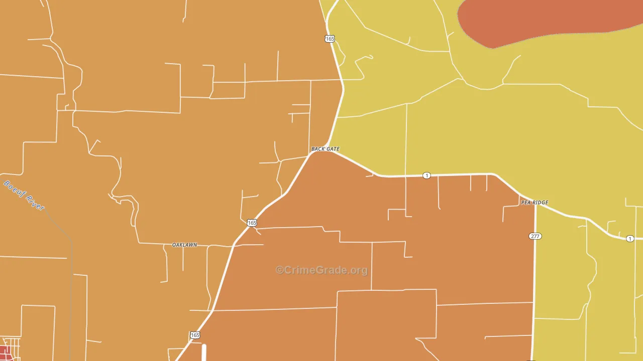 Back Gate, AR Map of Vandalism Rates