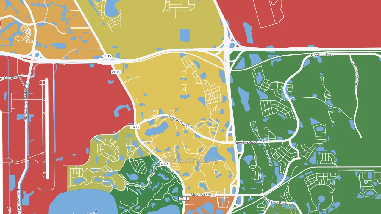Bal Bay, Orlando, FL Map of Vandalism Rates
