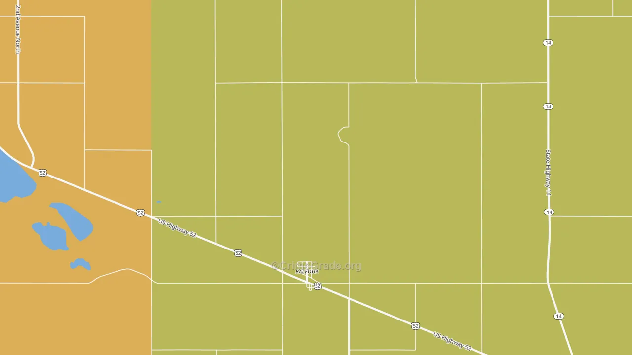 Balfour, ND Map of Vandalism Rates