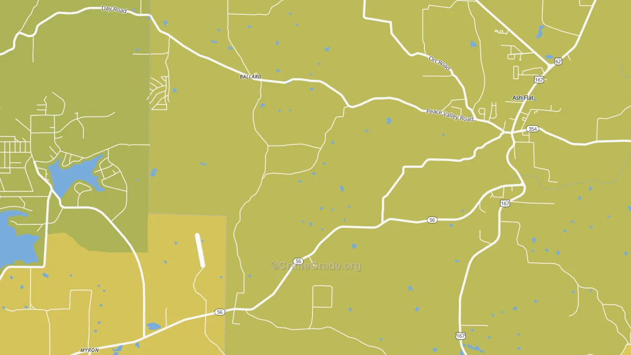 Ballard, AR Map of Vandalism Rates