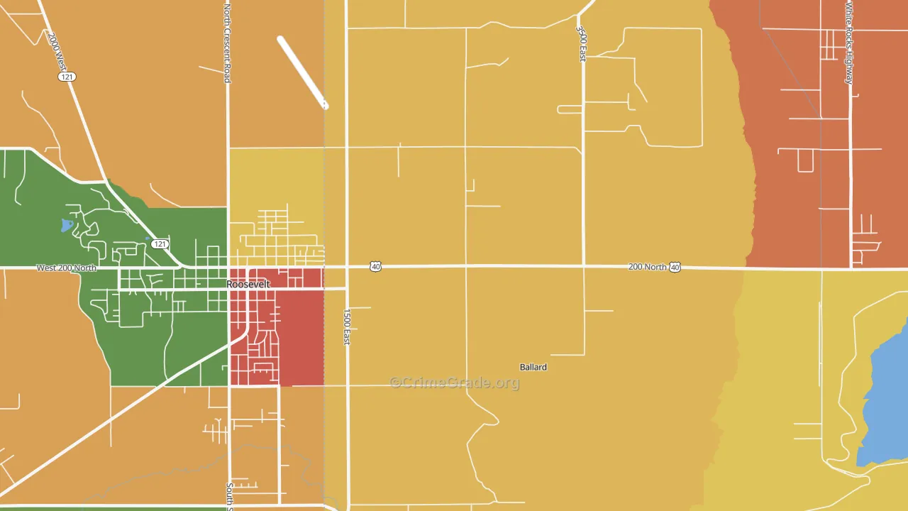 Ballard, UT Map of Vandalism Rates