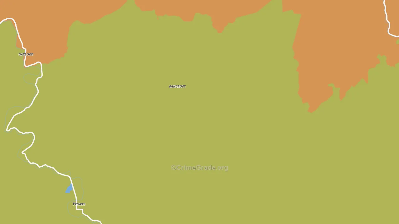 Bancroft, OR Map of Vandalism Rates