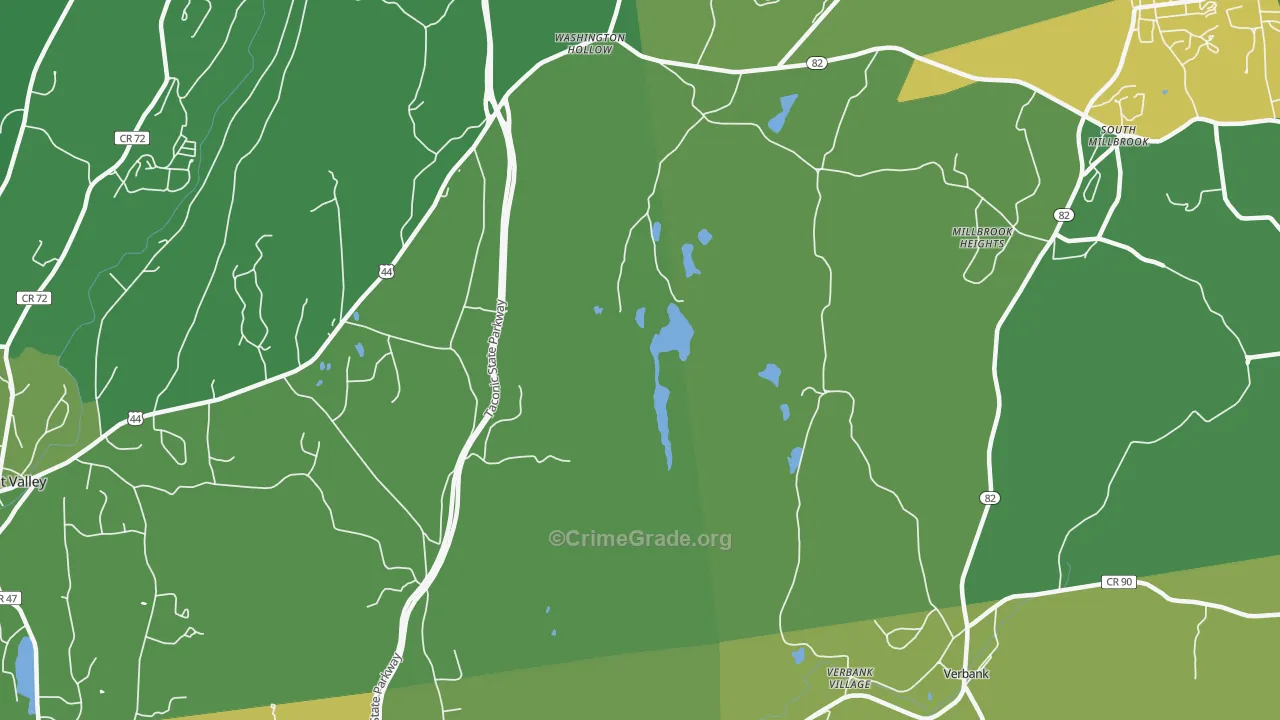 Bangall, NY Map of Vandalism Rates
