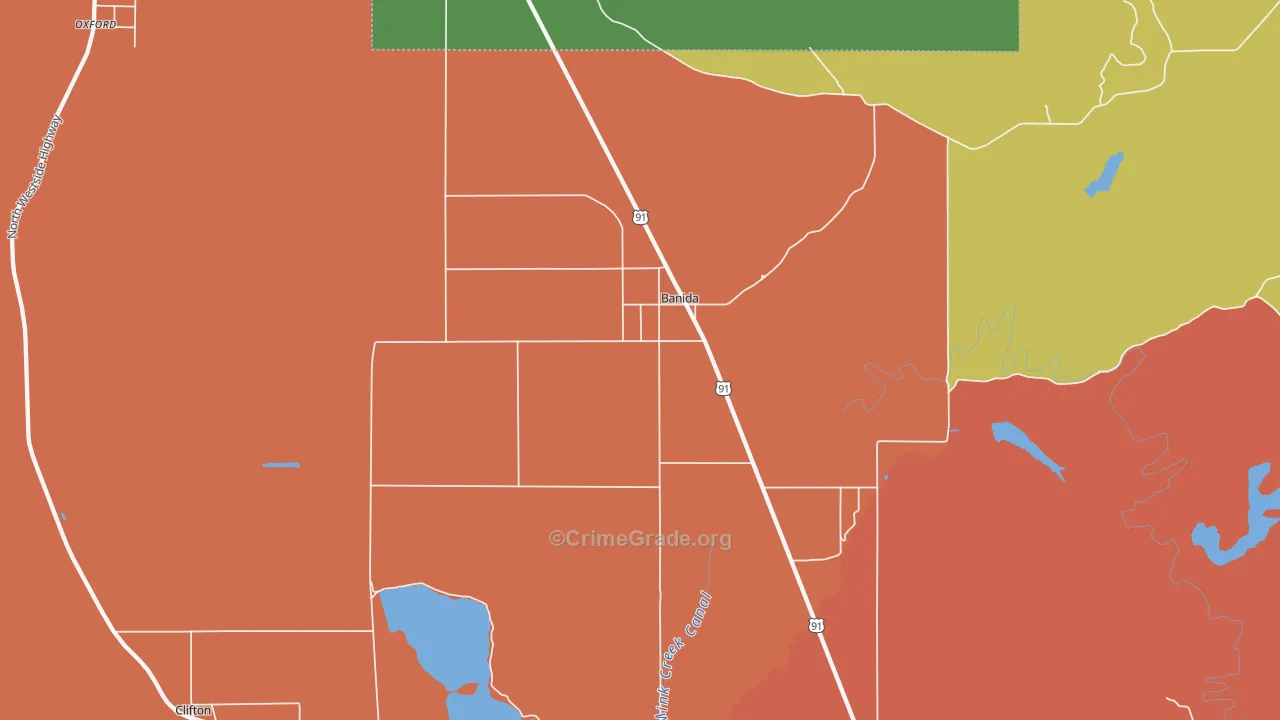 Banida, ID Map of Vandalism Rates
