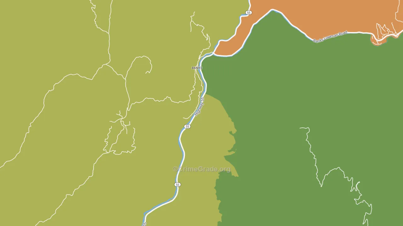 Banks, ID Map of Vandalism Rates