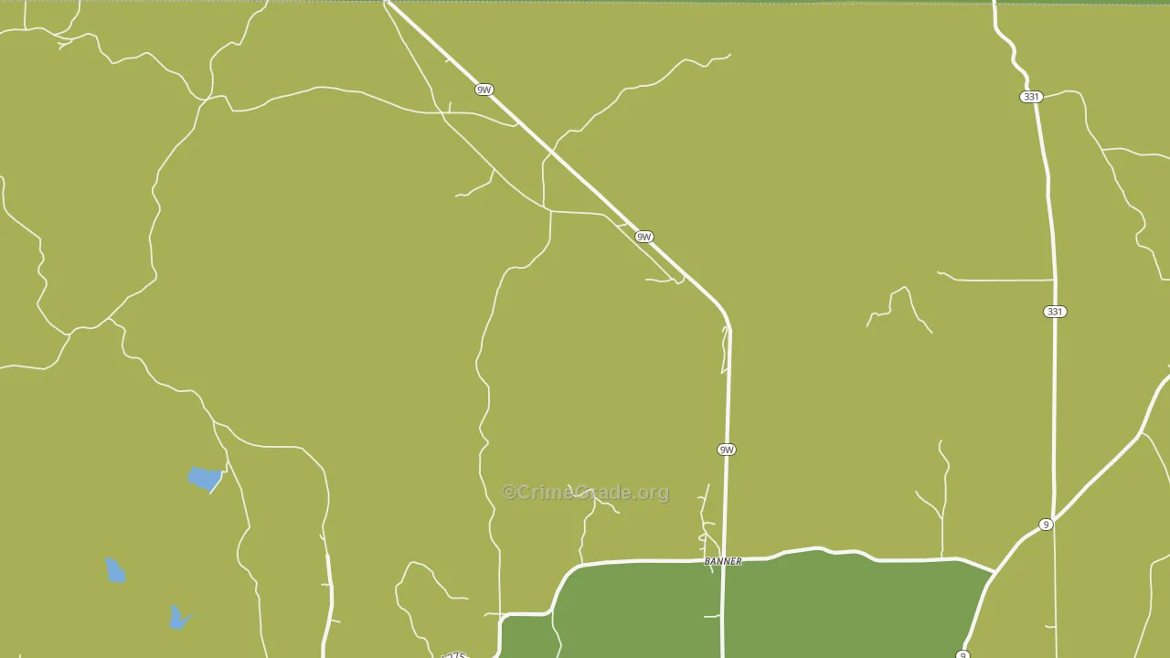 Banner, MS Map of Vandalism Rates