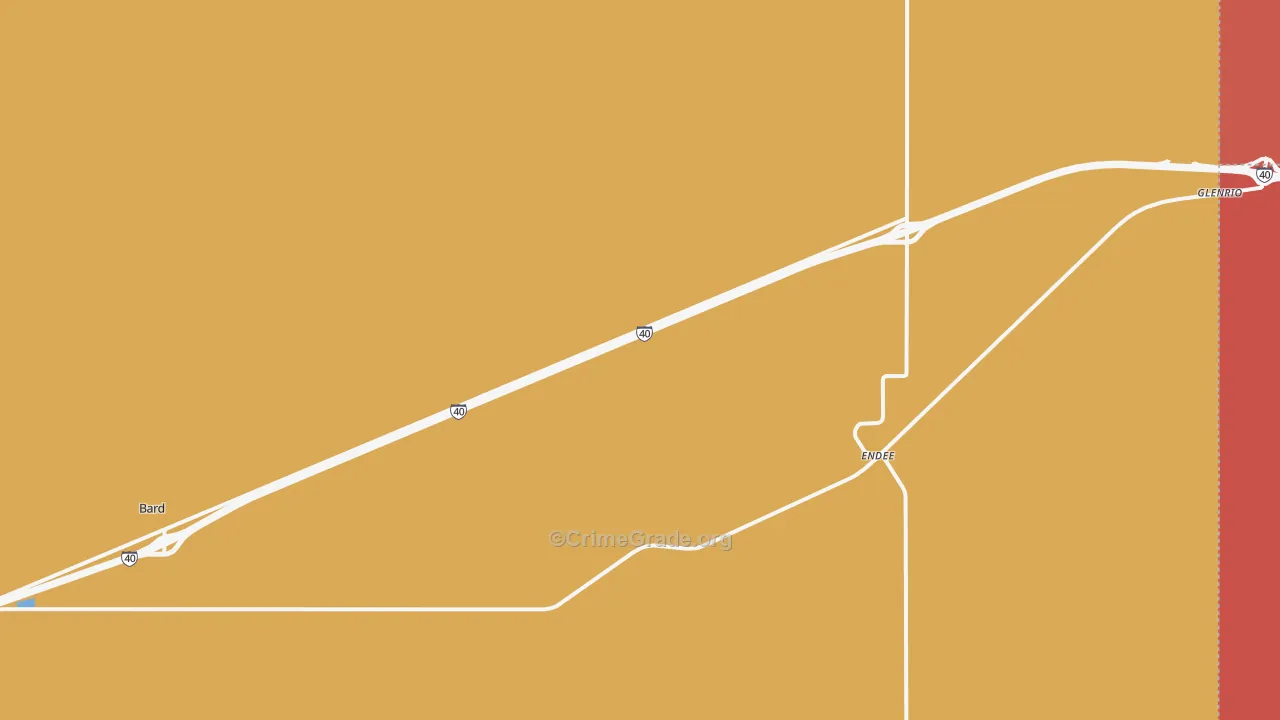 Bard, NM Map of Vandalism Rates