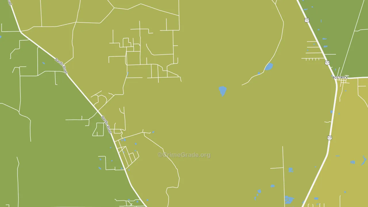Bardin, FL Map of Vandalism Rates