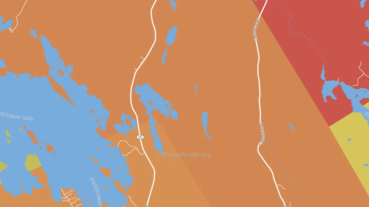 Baring, ME Map of Vandalism Rates