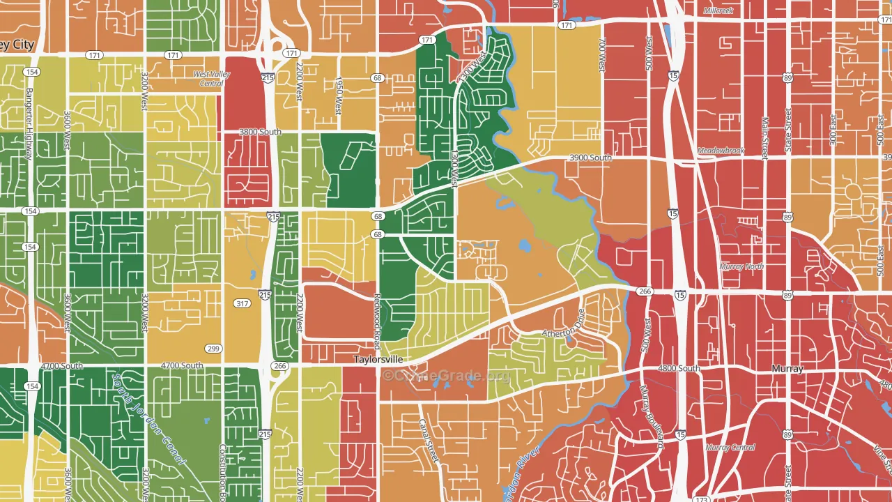 Barrington Park, Taylorsville, UT Map of Vandalism Rates