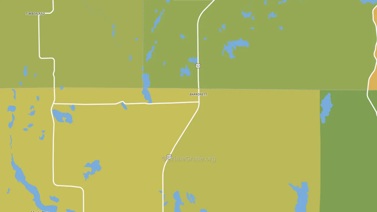 Barronett, WI Map of Vandalism Rates