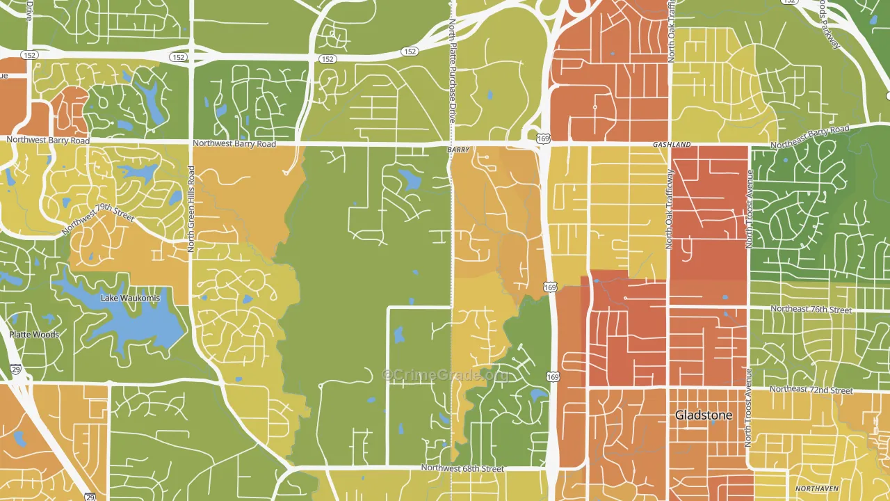 Barry Harbour, Kansas City, MO Map of Vandalism Rates