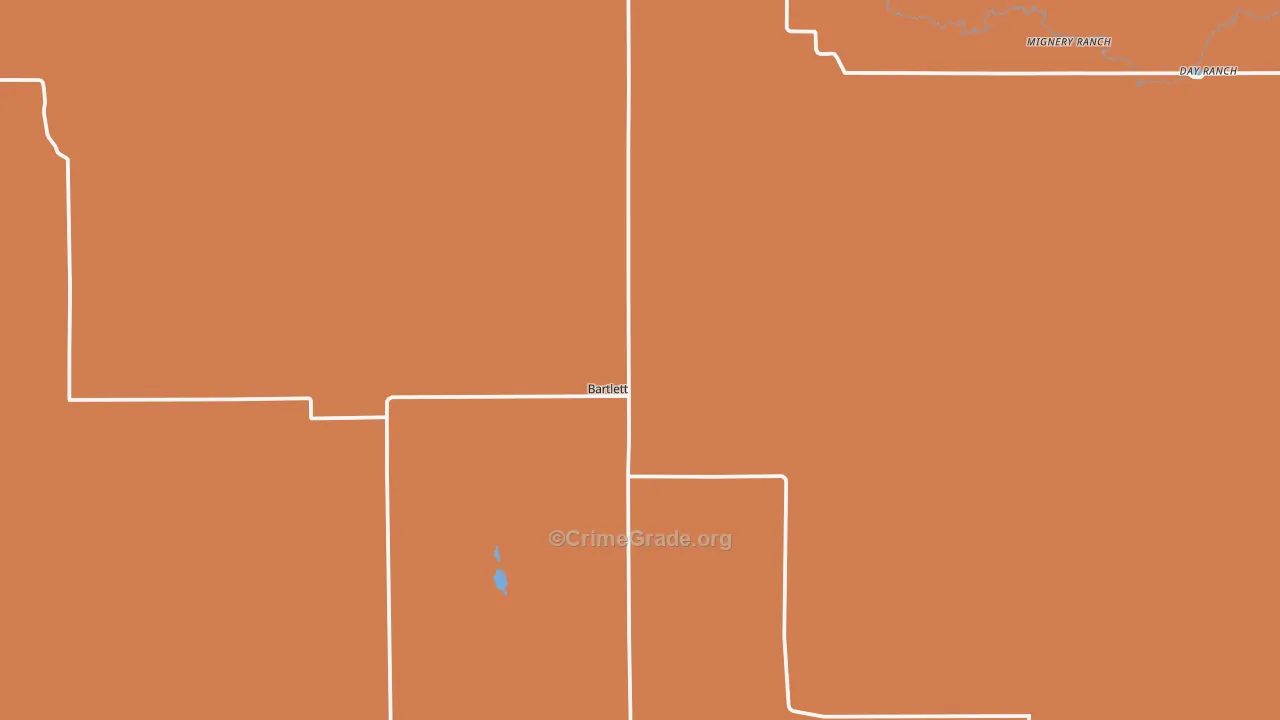 Bartlett, NE Map of Vandalism Rates