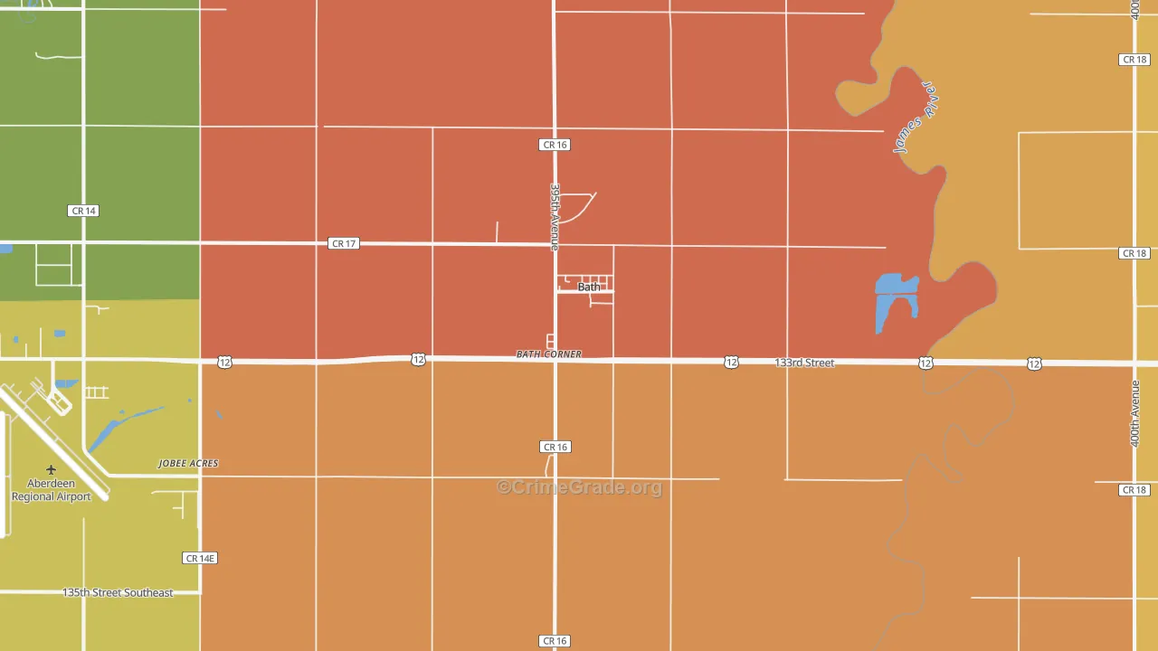 Bath, SD Map of Vandalism Rates