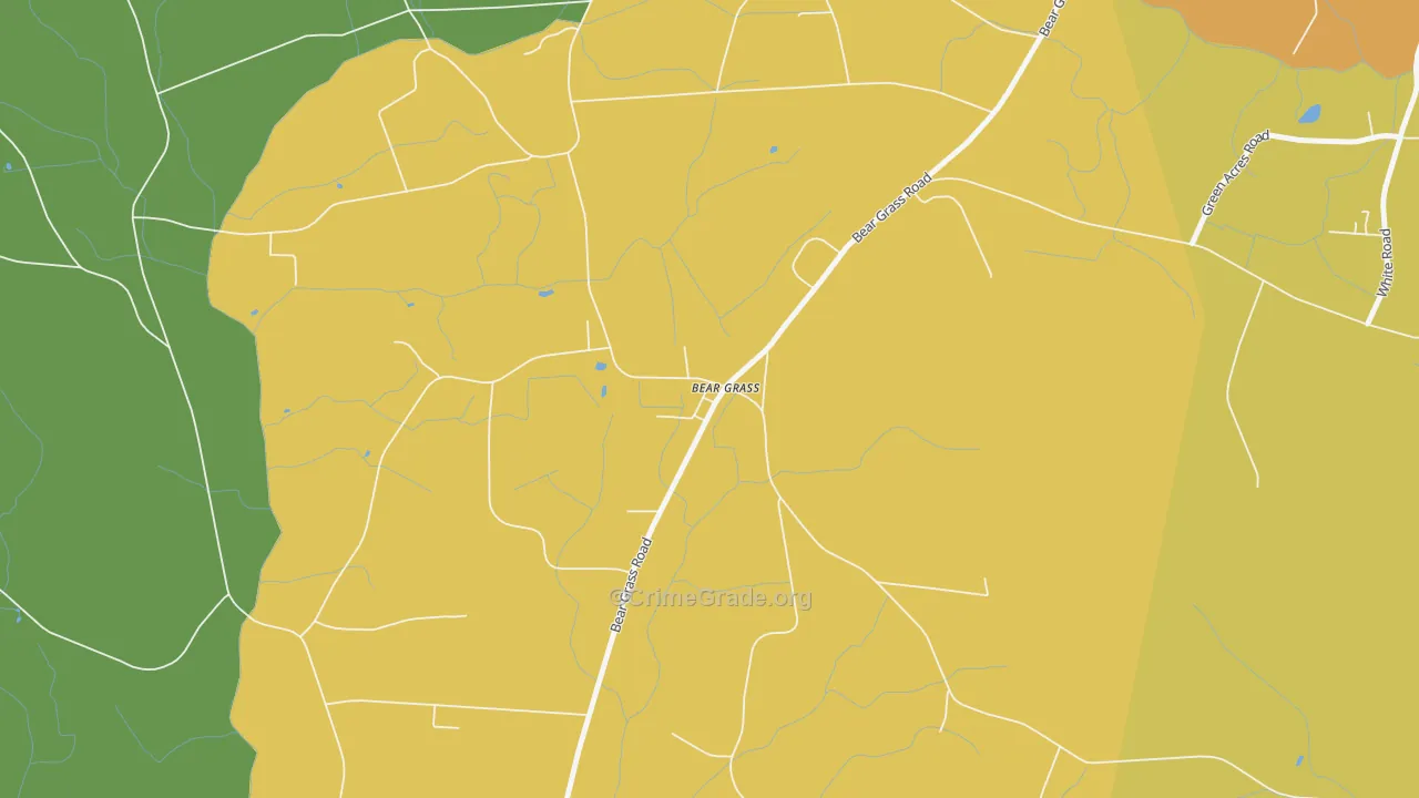 Bear Grass, NC Map of Vandalism Rates