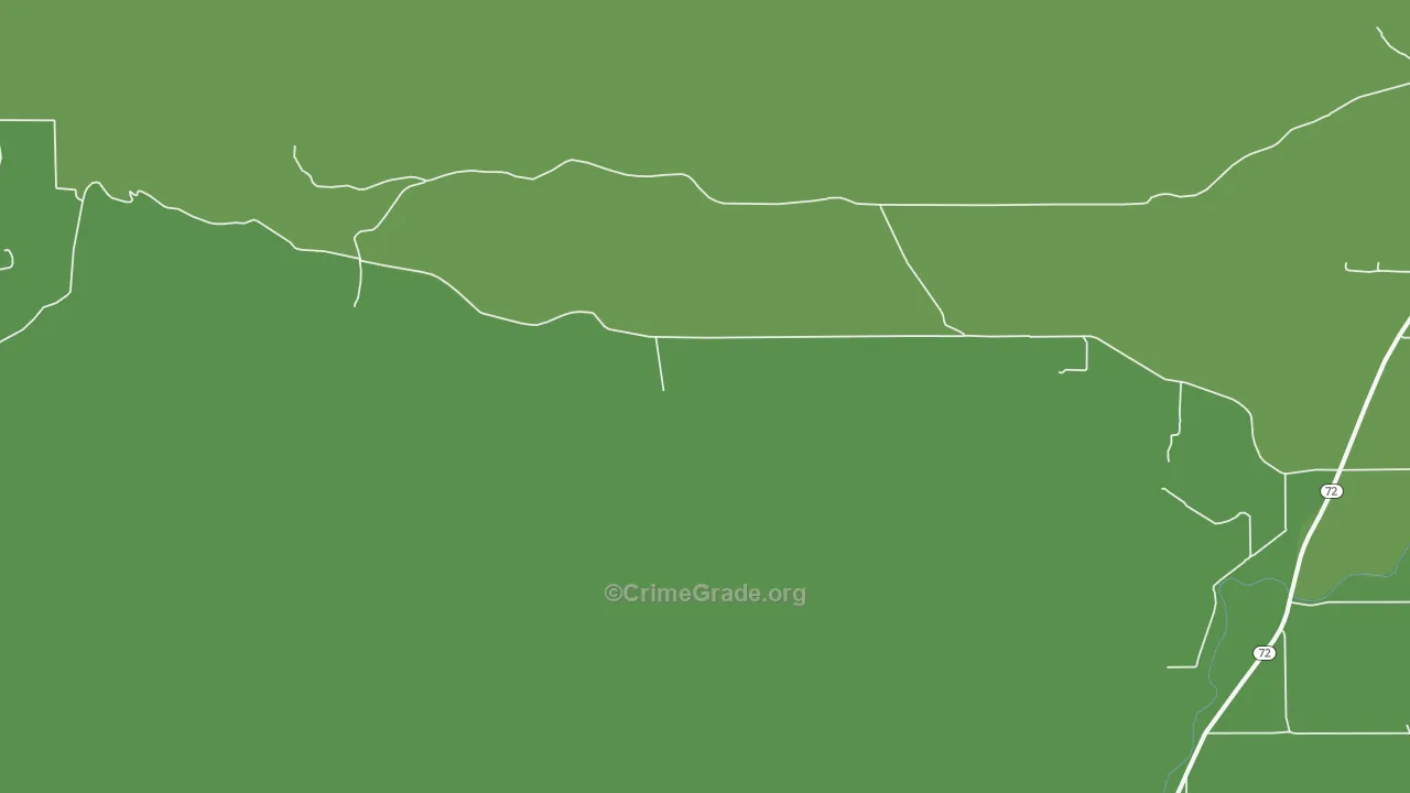 Bearcreek, MT Map of Vandalism Rates