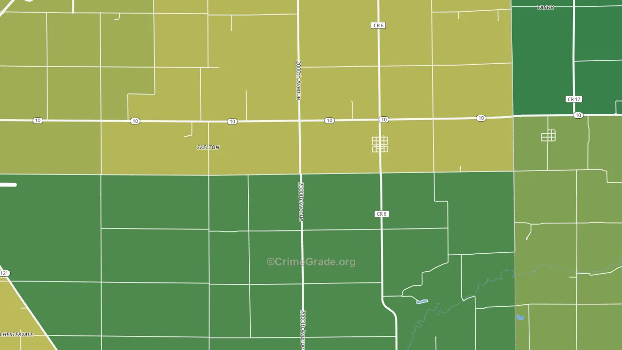 Beason, IL Map of Vandalism Rates