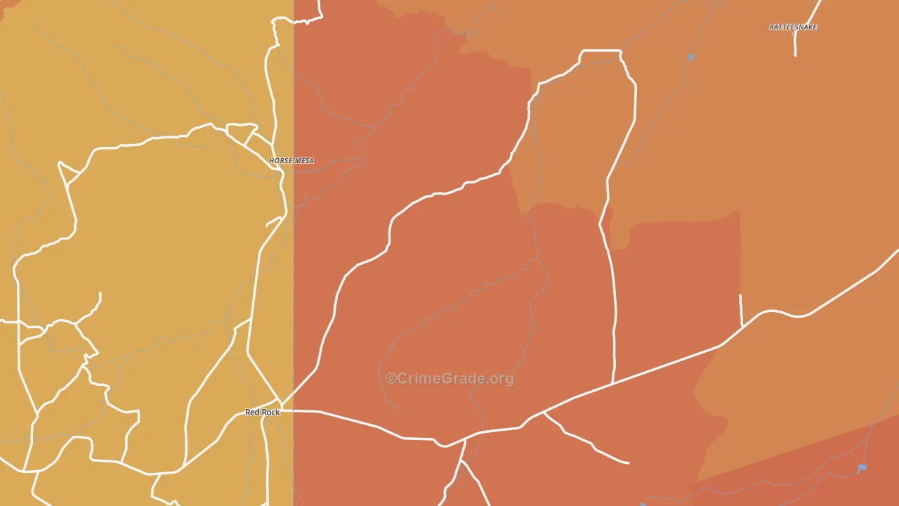 Beclabito, NM Map of Vandalism Rates