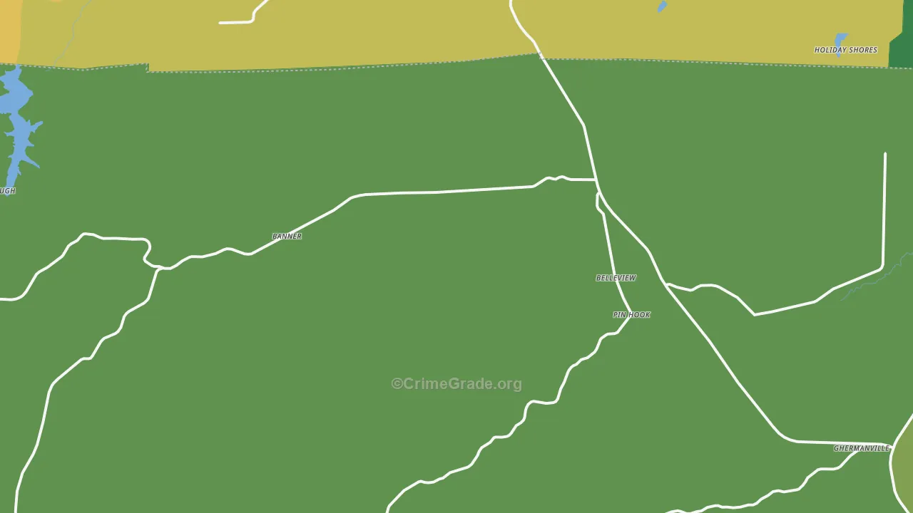 Belleview, MO Map of Vandalism Rates