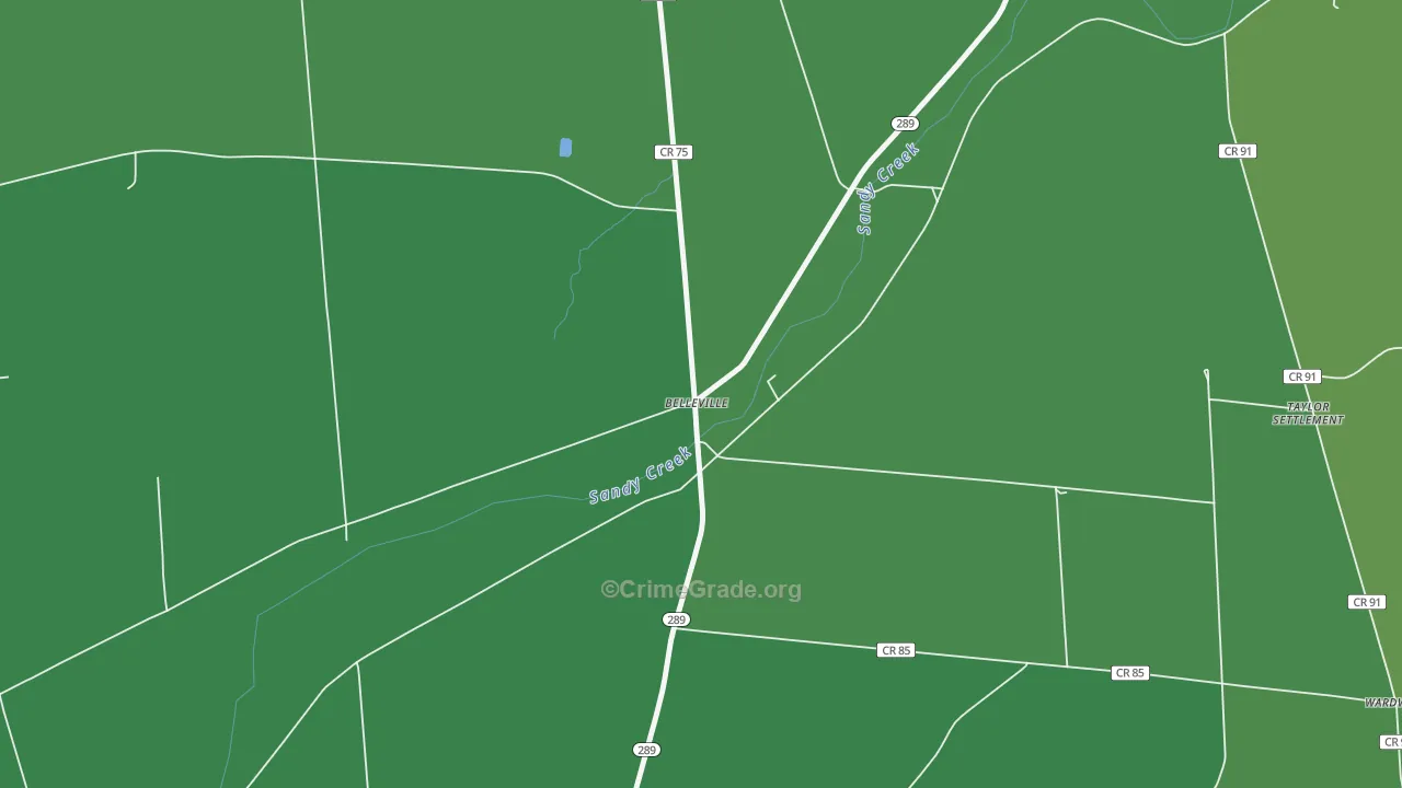 Belleville, NY Map of Vandalism Rates