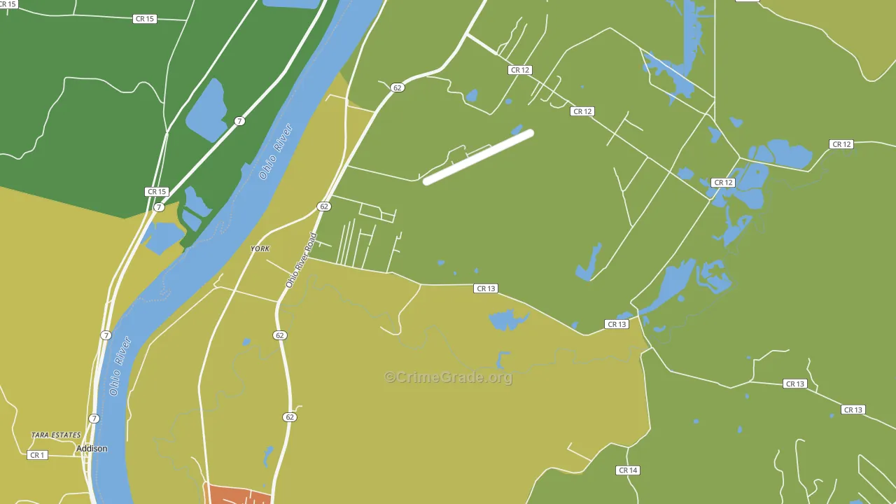 Bellmeade, WV Map of Vandalism Rates