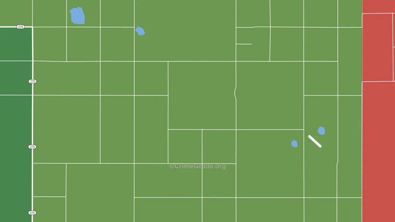 Bellview, NM Map of Vandalism Rates