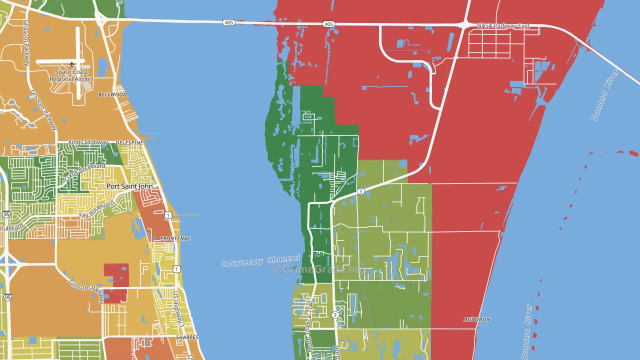Bellwood, FL Map of Vandalism Rates
