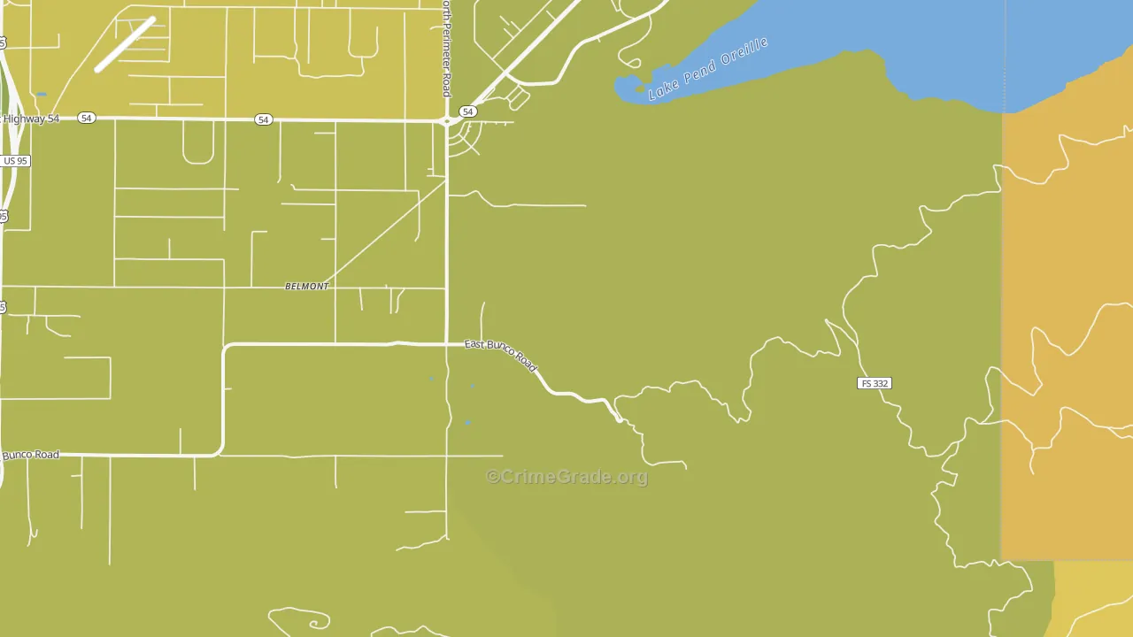 Belmont, ID Map of Vandalism Rates