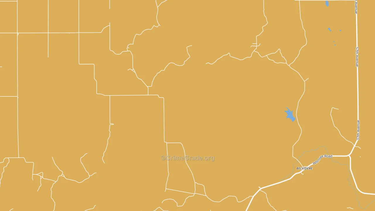 Belvidere, KS Map of Vandalism Rates