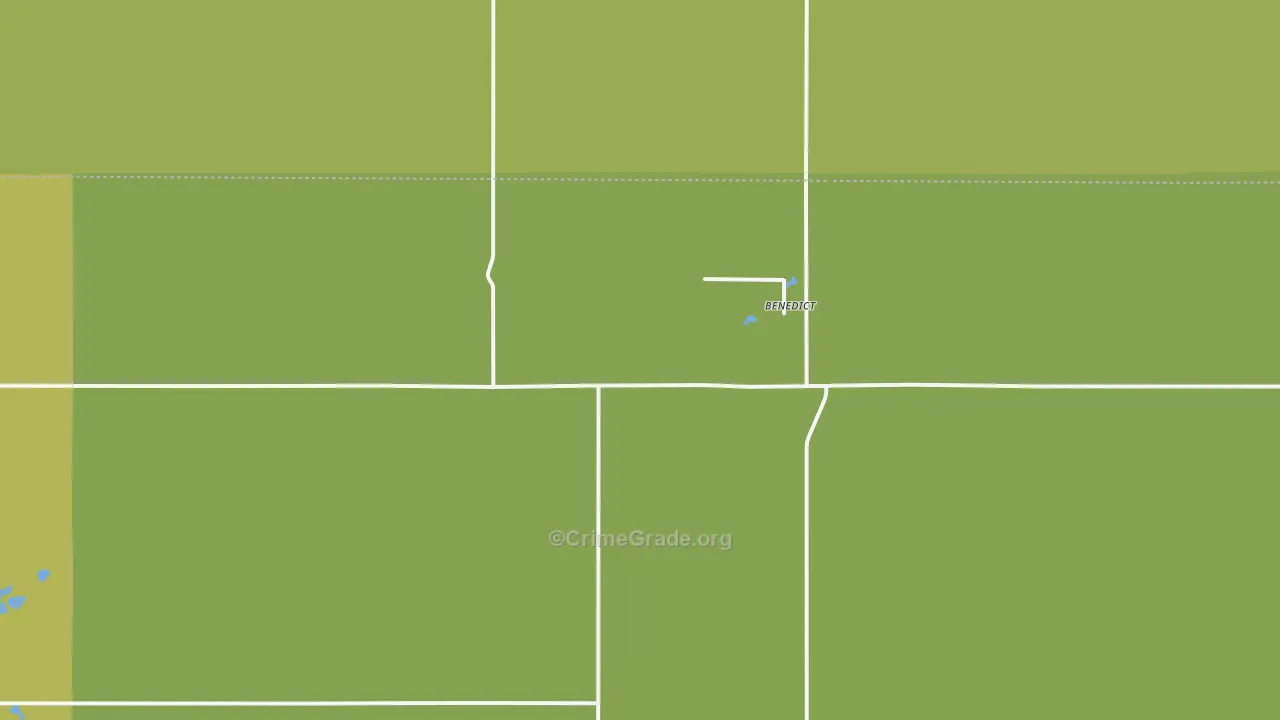 Benedict, ND Map of Vandalism Rates