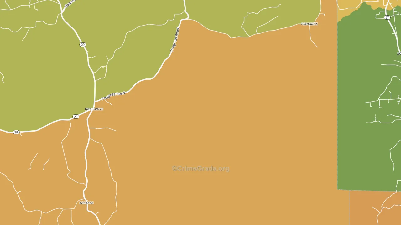 Benndale, MS Map of Vandalism Rates