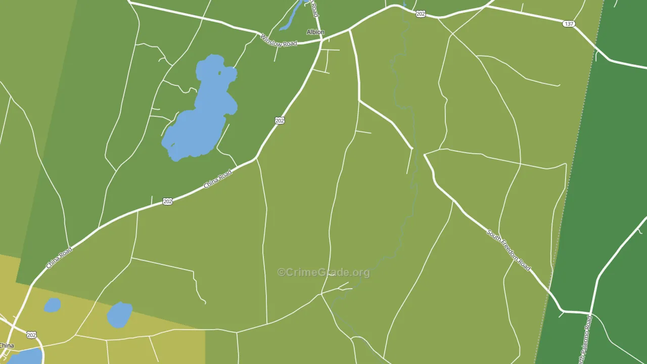 Benton, ME Map of Vandalism Rates
