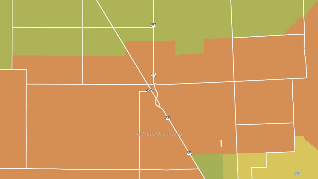 Berea, NE Map of Vandalism Rates