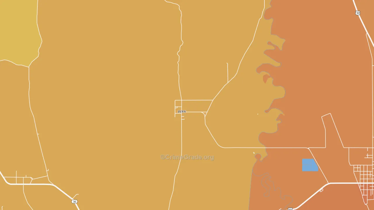 Bern, ID Map of Vandalism Rates