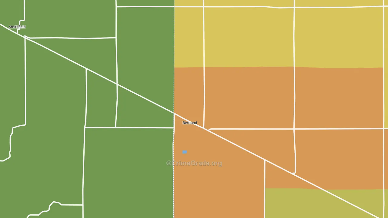 Bertrand, NE Map of Vandalism Rates