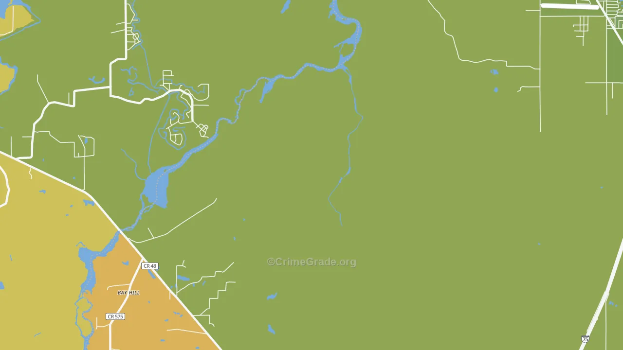Bevilles Corner, FL Map of Vandalism Rates