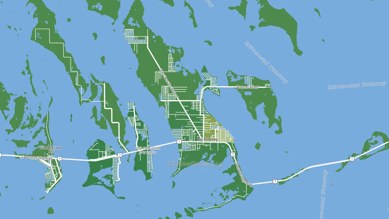 Big Pine Key, FL Map of Vandalism Rates