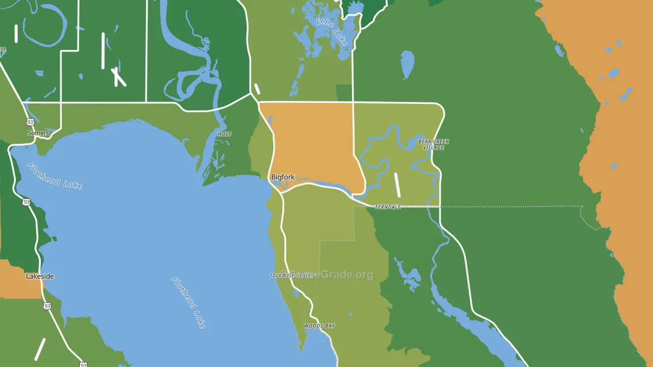 Bigfork, MT Map of Vandalism Rates
