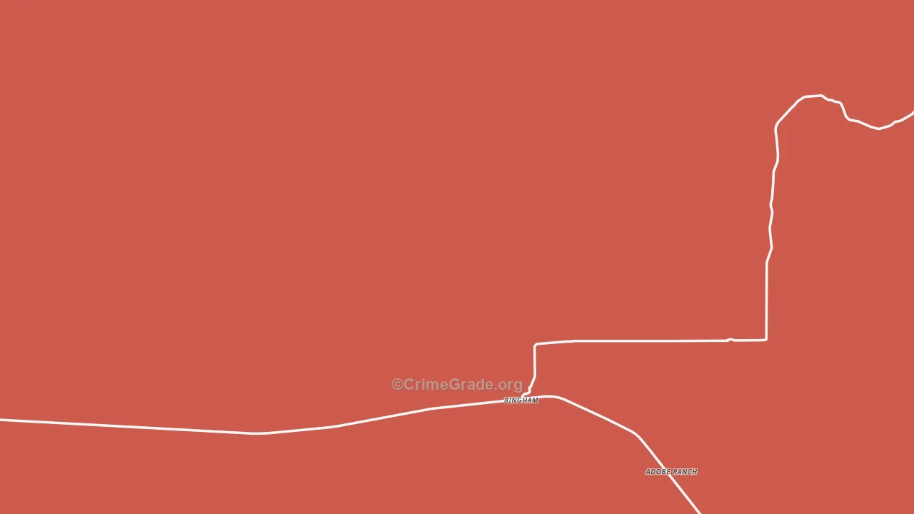 Bingham, NM Map of Vandalism Rates
