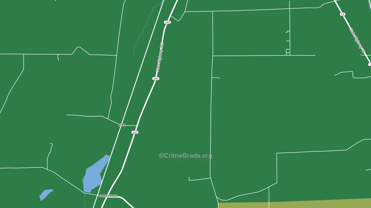 Bird, NY Map of Vandalism Rates