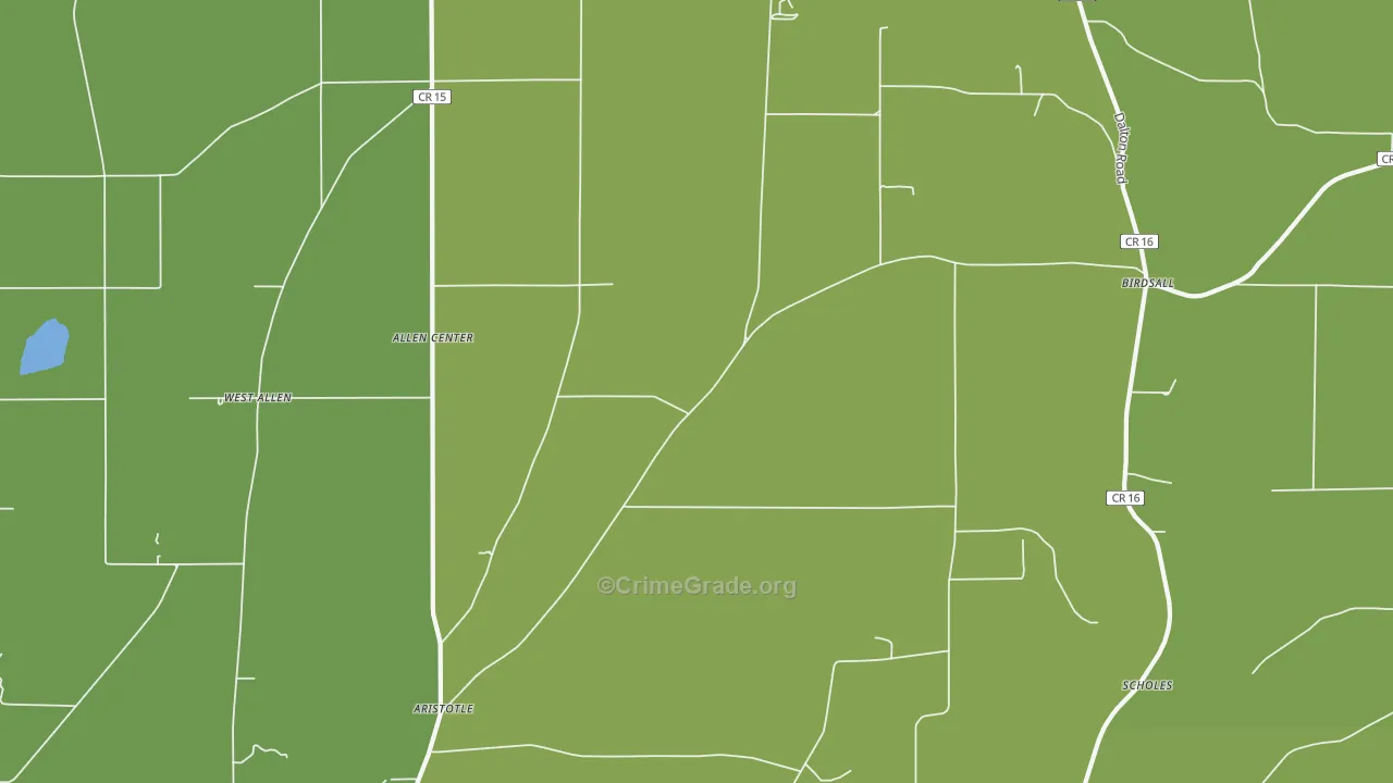 Birdsall, NY Map of Vandalism Rates