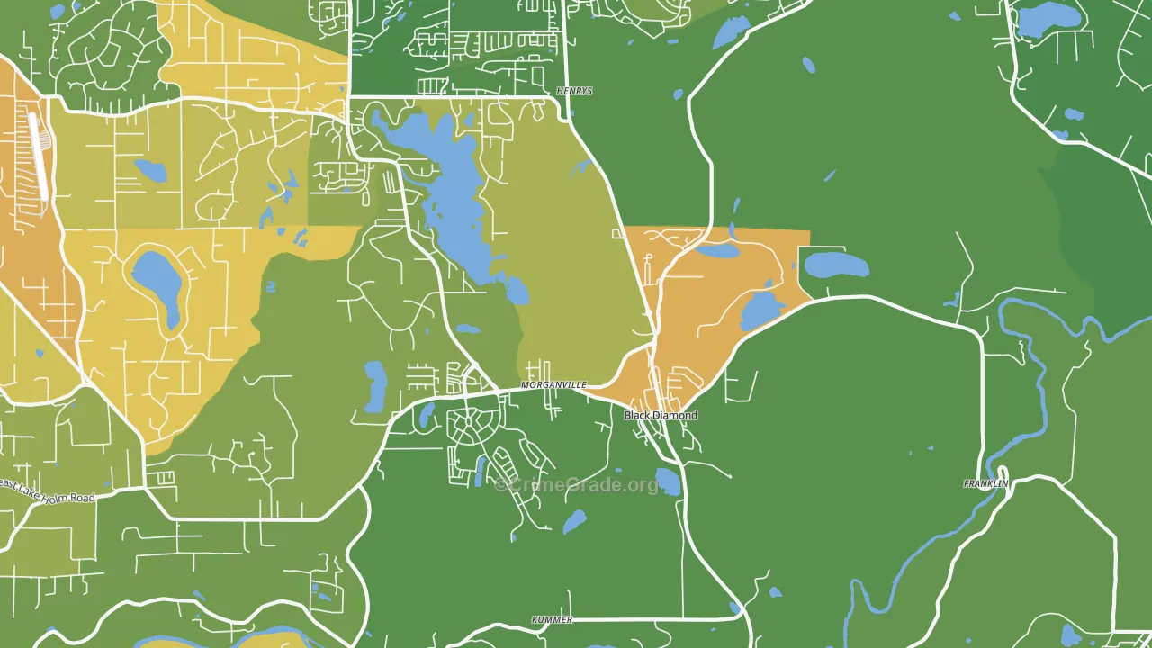 Black Diamond, WA Map of Vandalism Rates